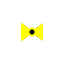 Bow tie with a dot